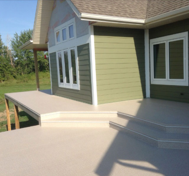 Vinyl decking surface